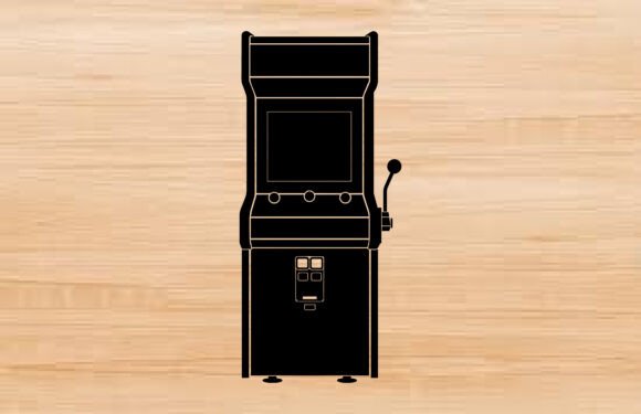 Arcade Game Machine Silhouette Clipart Review