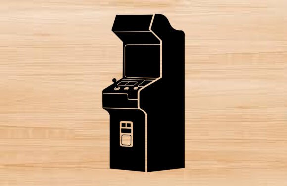 Arcade SVG Silhouette: Graphics & Illustrations