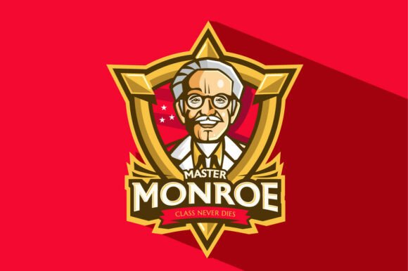 Bold Gamer Character Logo: Graphics & Print Templates