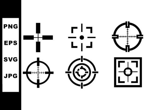 Crosshair Icons: Precision Graphics & Illustrations
