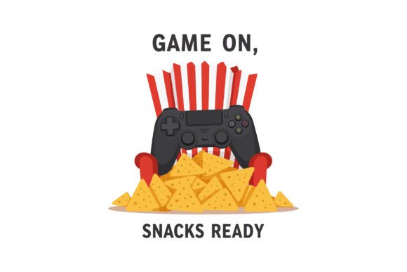 Game Controller & Nachos: Fun Graphics and Illustrations