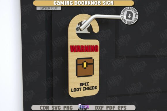 Gamer Door Knob Hanger Laser Cut CNC Review