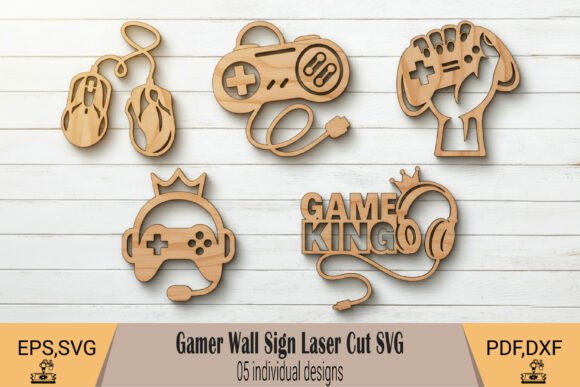 Gamer Wall Sign: Laser Cutting & Wall Decor