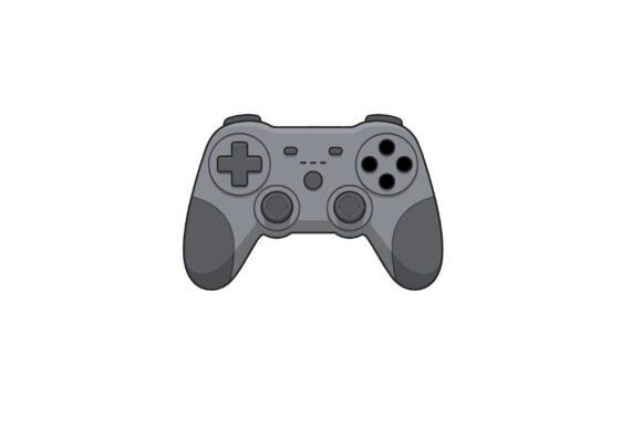 Gray Video Game Controller Graphics & Illustrations Review