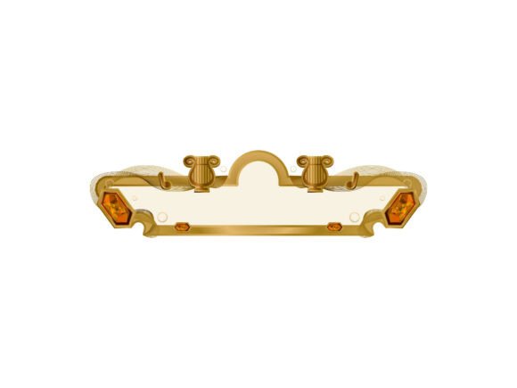 Luxury Gold UI Graphics for Premium Decorative Elements