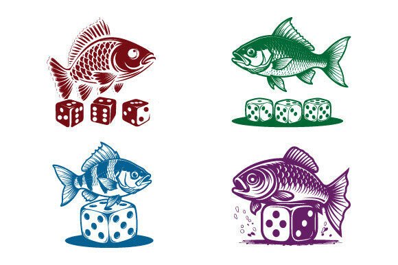 Nicely Edgy Art Beneath Fish Standard: Bold Graphics & Illustrations