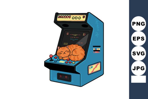 Retro Arcade Machine Graphics & Illustrations Review
