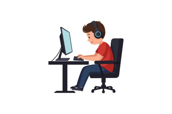 Review: Boy Using Computer While Wearing Headpho