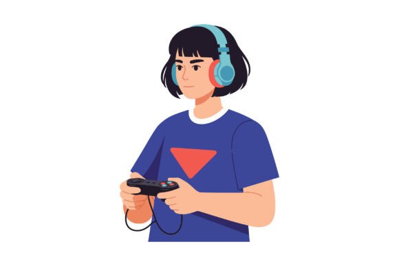 Review: Young Girl Wearing Headphones Design