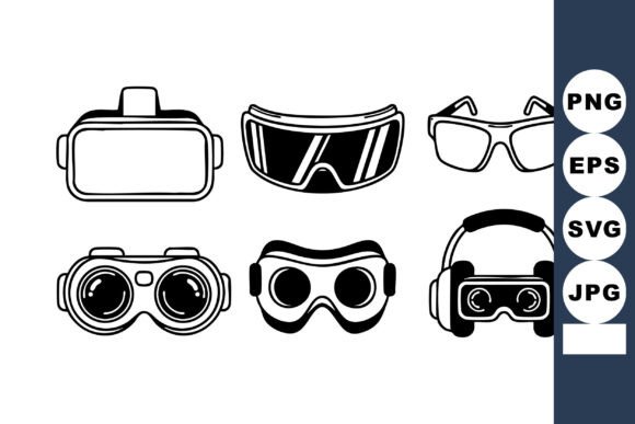 VR Goggles Graphics: Sharp Illustrations for Tech Brands