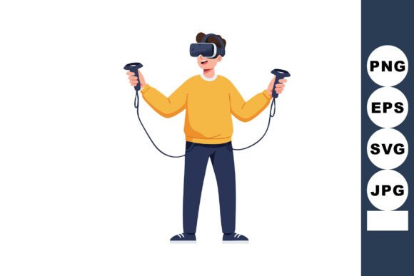 VR Headset Graphics: Modern Illustrations for Brands